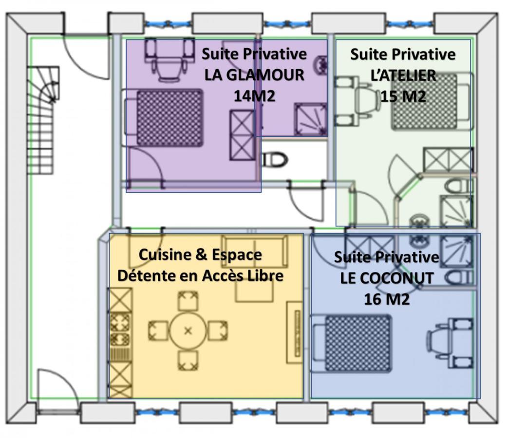 Le Convivial, Appartement Centre Ville Mulhouse Kamer foto